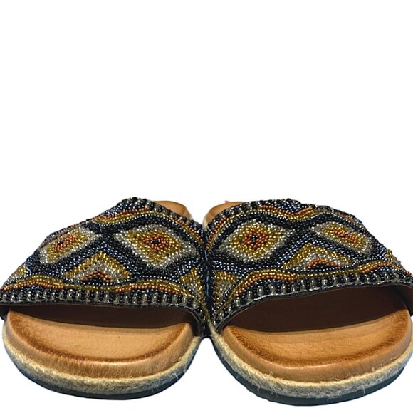 Very Volatile Women's Beaded Slip On Sandal Size 9 - Picture 4 of 10